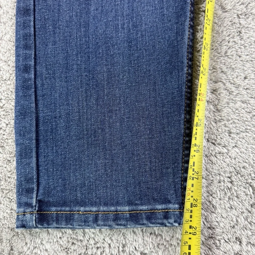 Levi’s 512 Jeans Mens 34x29 Slim Taper Whiskered Dark Wash Blue Stretch Denim